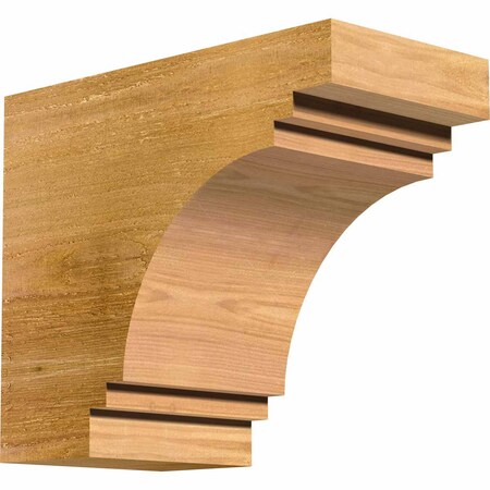 Ekena Millwork Pescadero Rough Sawn Rafter Tail, Western Red Cedar, 6"W x 10"H x 12"L RFT06X10X12PEC00RWR